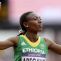 Abeba Aregawi representing Ethiopia at the London 2012 Olympics