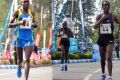 Ethiopian Abebe Dinkesa on his way to winning the Obudu Mountain Race in 2010/ Photo: LOC