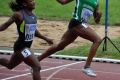 Ruddy Zang-Milama edges past Blessing Okagbare in Benin/Photo: Yomi Omogbeja
