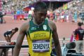 Caster Semenya after the 800m final / Photo: Yomi Omogbeja at the Olympic Stadium in London