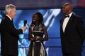  Academy member Kip Keino and Laureus World Sportswoman of the Year winner Vivian Cheruiyot/ (Photo by Ian Walton/Getty Images for Laureus)