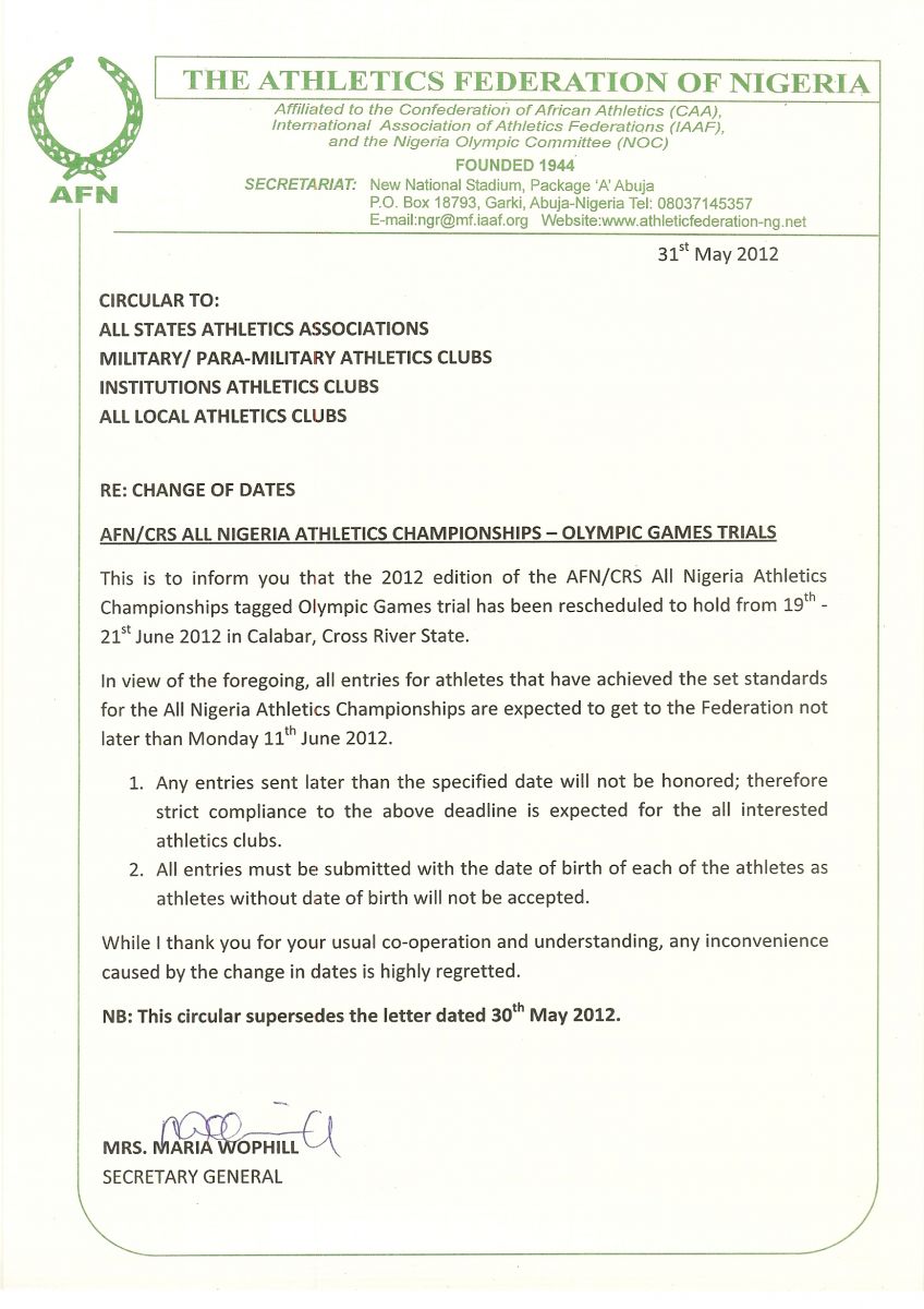 Nigeria trials change