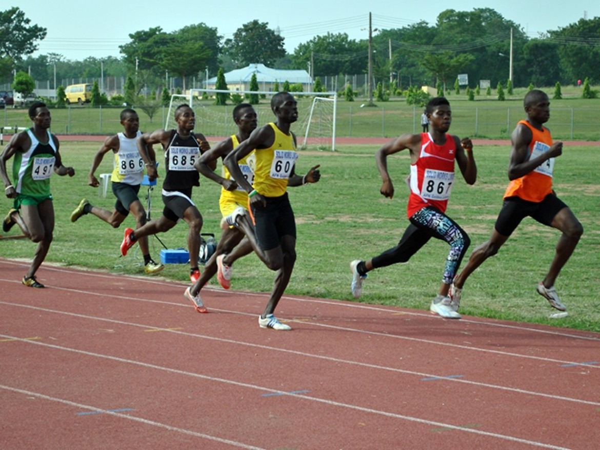Nigerian athletes in action