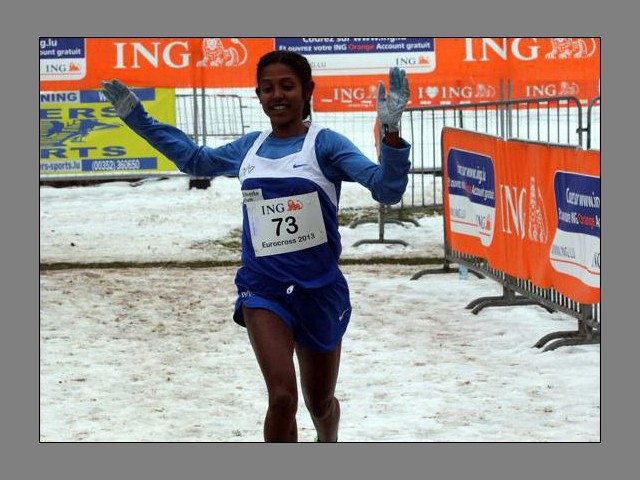 Eleni Gebrehiwot at the 2013 Euro Cross (Photo: Daily Journal archive / sportpics)