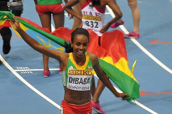 Genzebe Dibaba crowns Indoor season with Sopot Gold