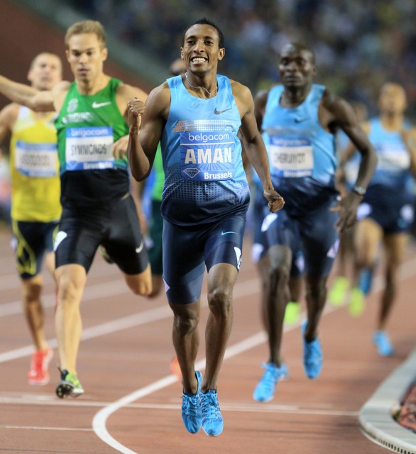 World 800m champion Mohammed Aman of Ethiopia 