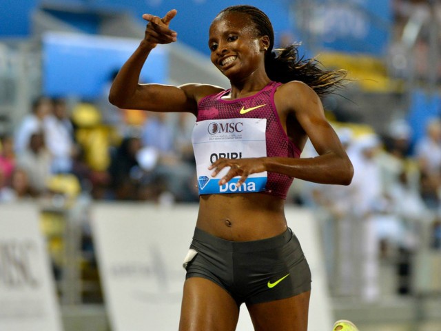 Hellen Obiri wins in Doha - Photo: Doha LOC / Hasse Sjögren