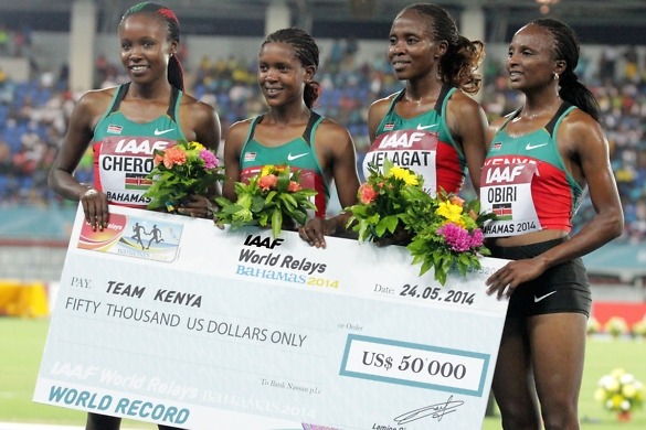 IAAF World Relays: Kenyan ladies shatter 4x1500m World Record in Nassau