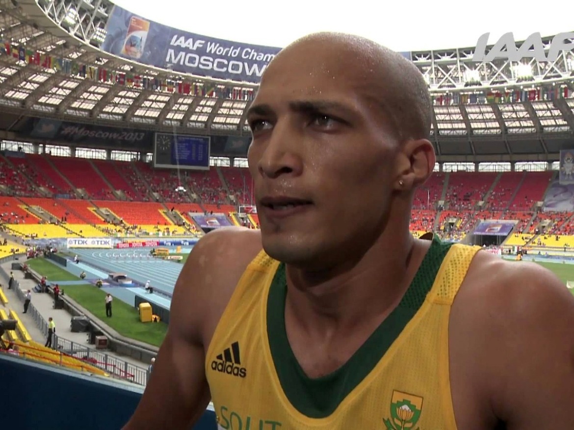 South Africa's 400m Hurdler Cornel Fredericks