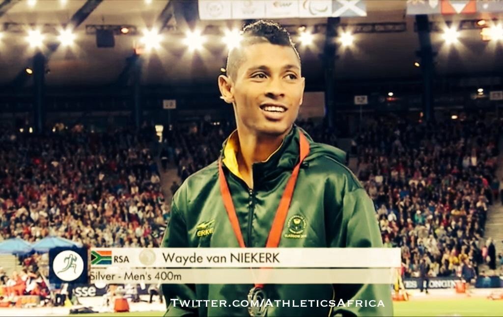 South Africa's Wayde van Niekerk wins 400m silver medal in Glasgow