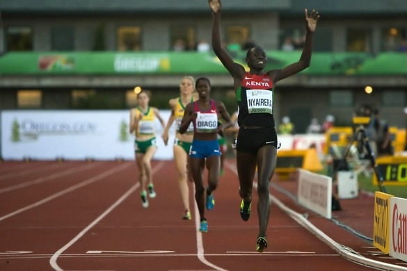 Oregon 2014: Nyairera Wambui stuns Diago for 800m Gold