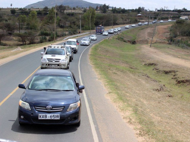 Motorcade to escort Caleb Mwangangi Ndiku on his ultimate homecoming to Machakos County, Kenya.