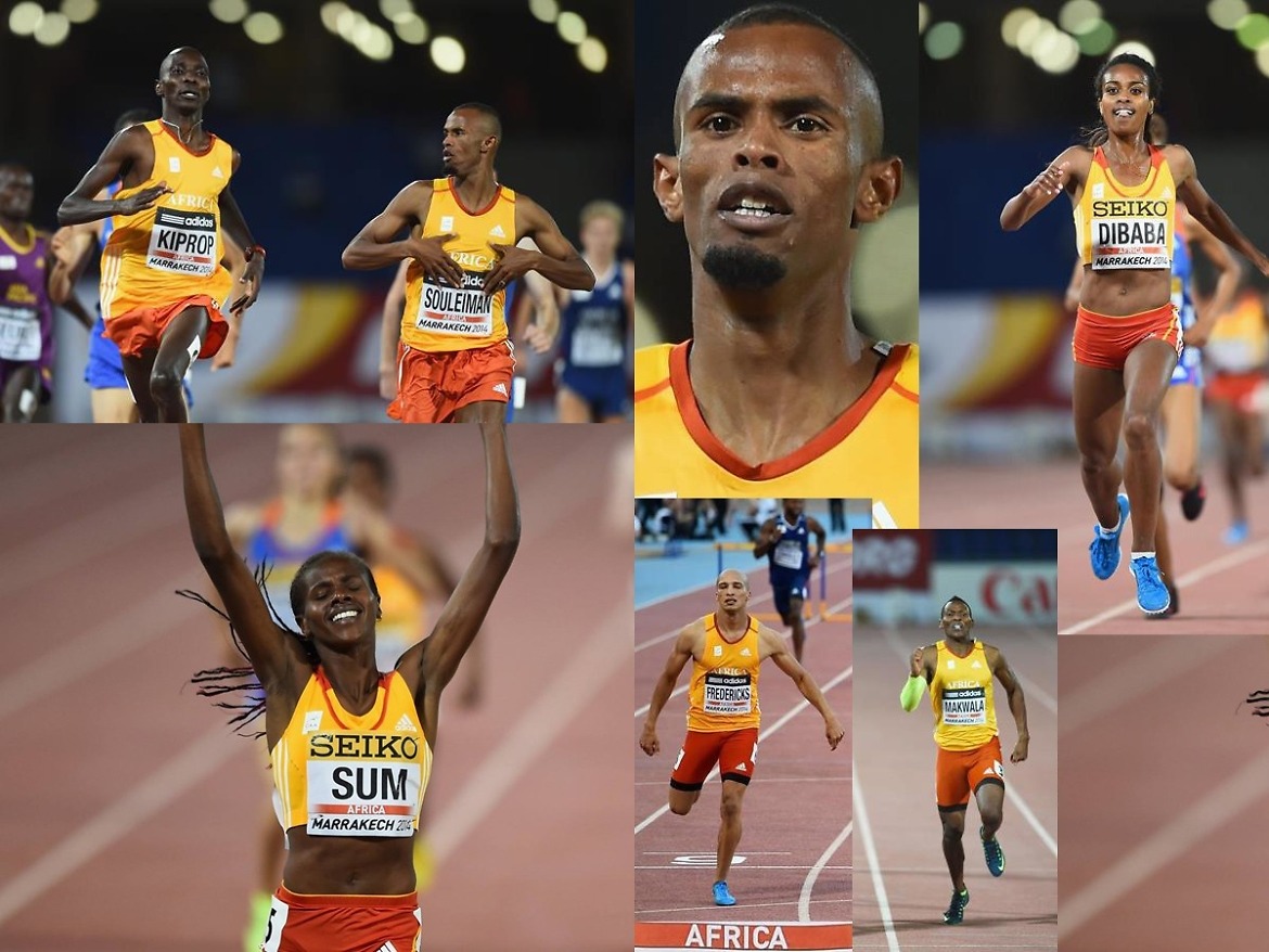 Team Africa mash-up - Day 1 IAAF Continental Cup Marrakech 2014 / Photo: Getty Images / AthleticsAfrica