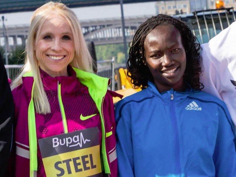 Kenya's Mary Keitany at the 2014 Bupa Great North Run