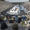 The finish point in the historic Panathenaikon Stadium in Athens / Photo credit: Athens Marathon. The Authentic