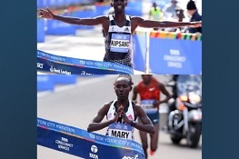 Kenyans Kipsang and Keitany sweep New York marathon
