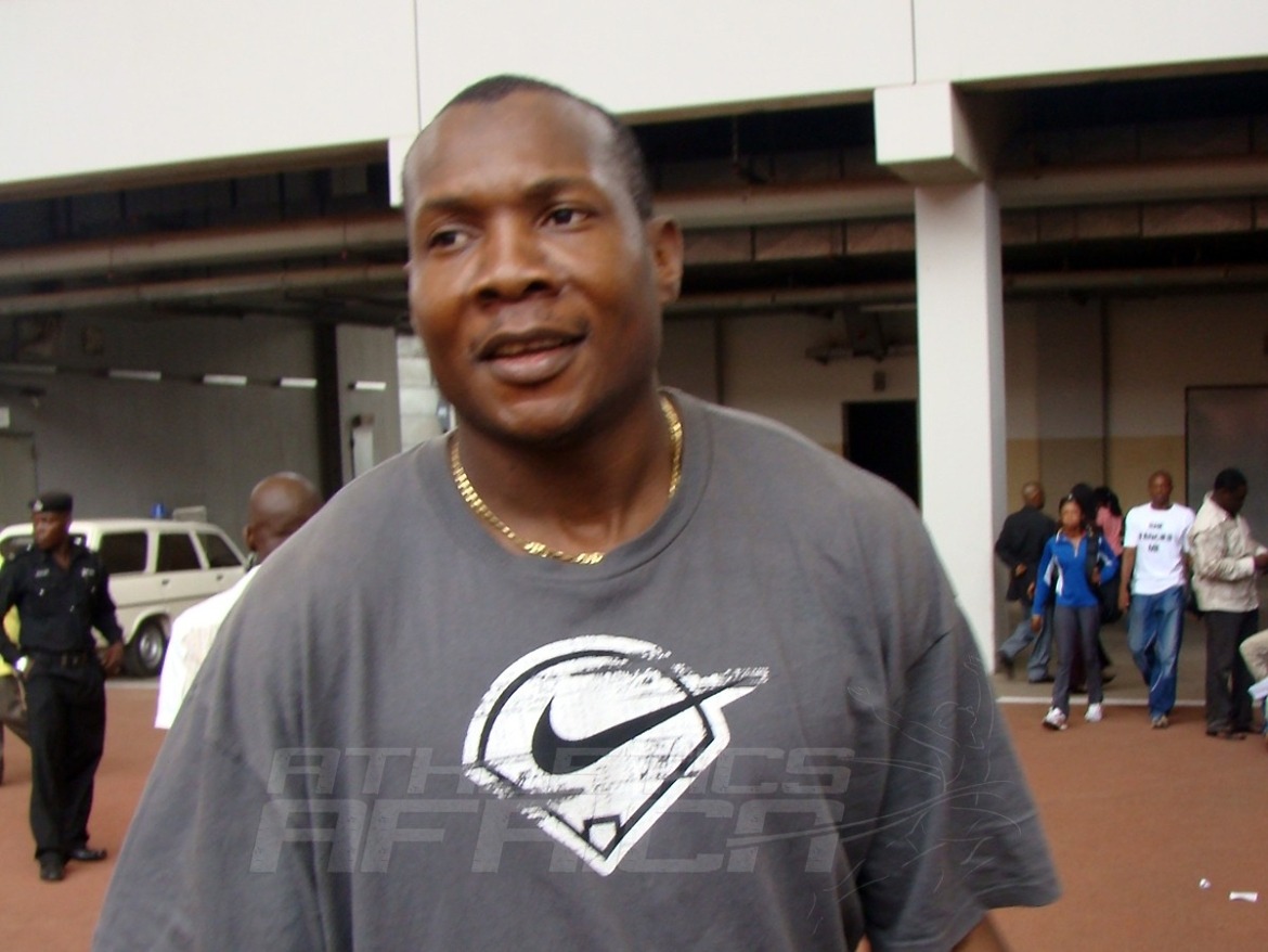 Former Nigerian 100m champion and 2003 All-Africa Games champion Deji Aliu at the Abuja Stadium / Photo Copyright: Yomi Omogbeja