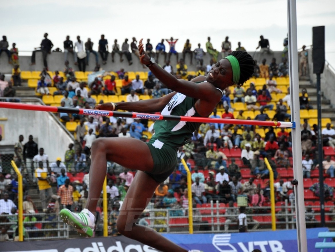 Doreen Amata-Igbokwe at the 2012 African Championships in Porto-Novo / Photo Credit: Yomi Omogbeja