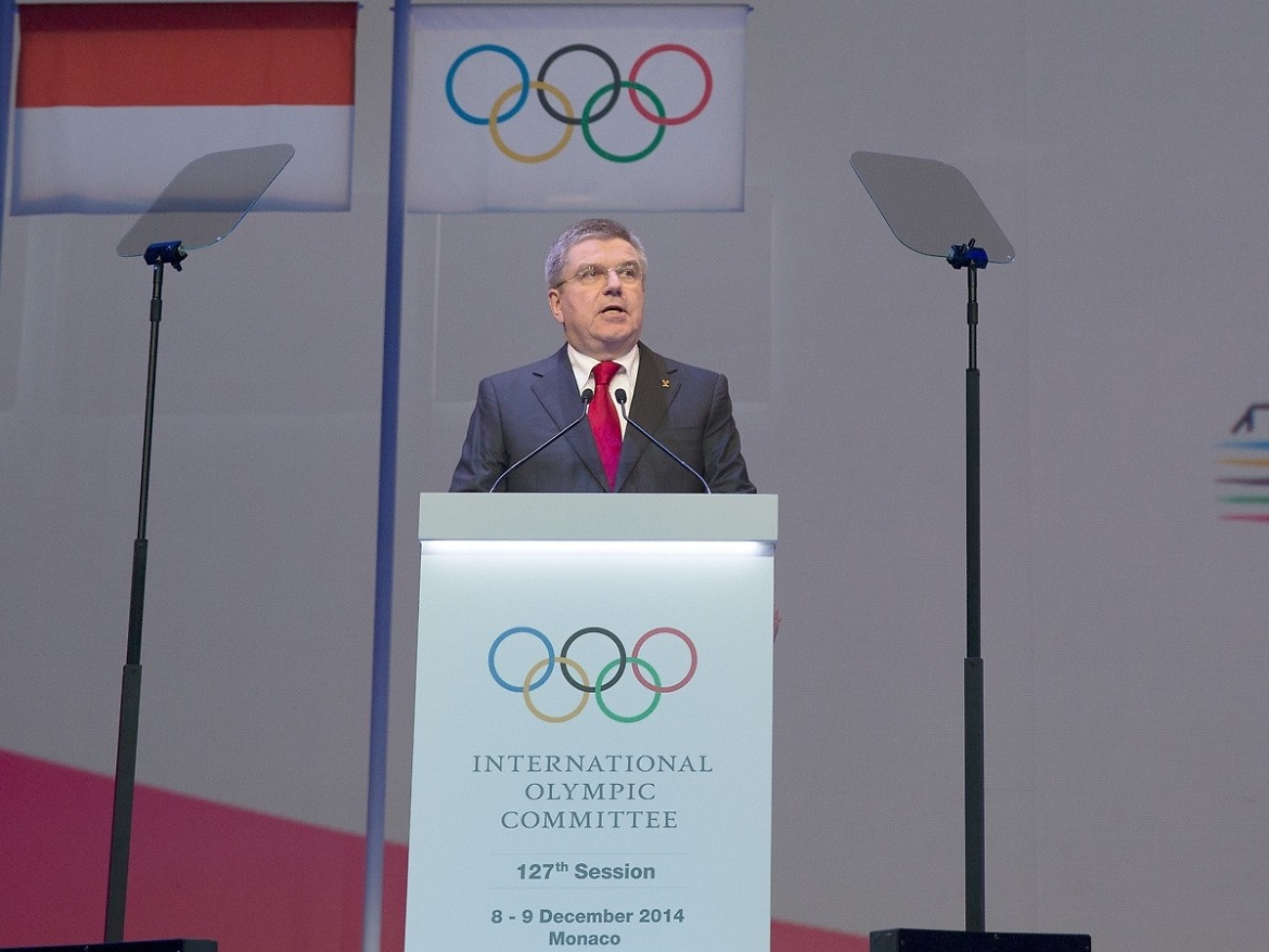The IOC President Thomas Bach at the 127th IOC Session in Monaco - December 7, 2014 / Photo credit: IOC - Flickr
