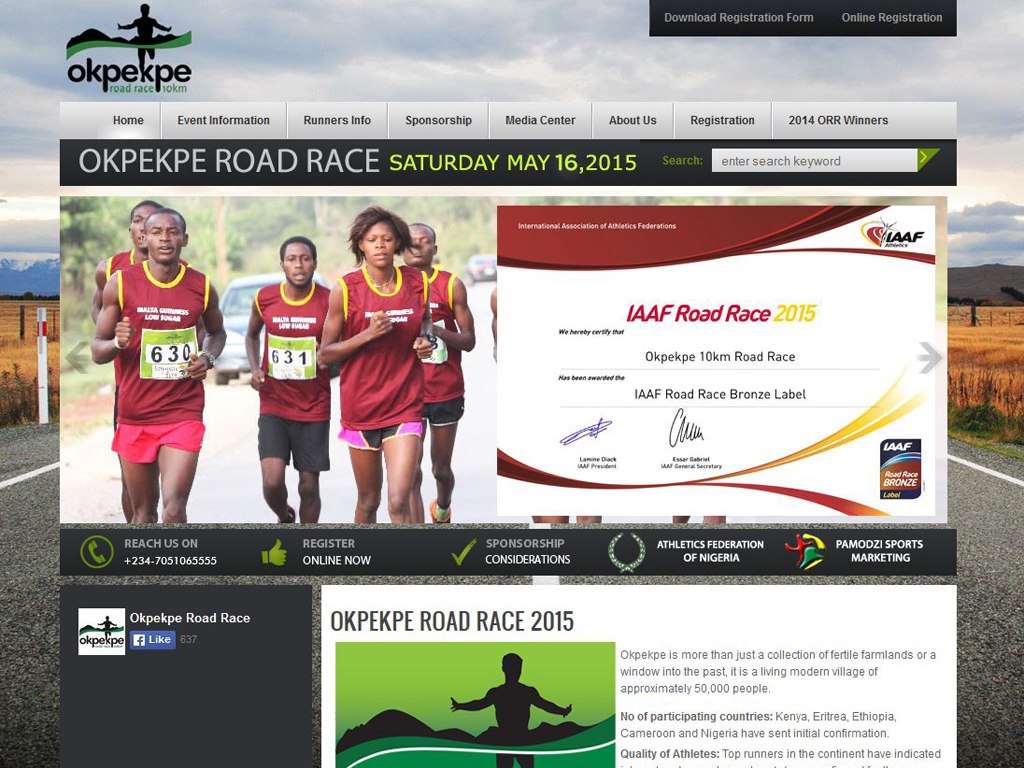 Okpekpe Road Race 2015 is now an IAAF Road Race Bronze Label event.