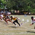 Local Ghanaian athletes compete on a grass track at the 2015 GAA Circuit Championships in Sunyani / Photo credit: Erasmus Kwaw