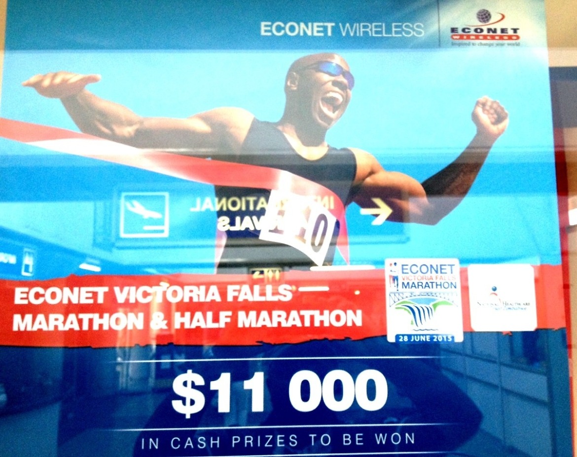 The Econet Wireless Victoria Falls Full and Half Marathon takes place on 28 June, 2015.