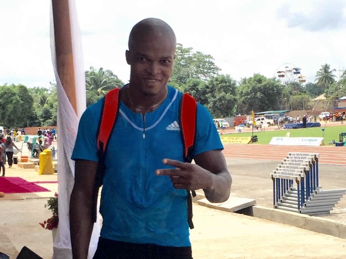 Nicholas Imhoaperamhe after winning the AFN Golden League in Anambra / Photo credit: Oluku Sunny Oke