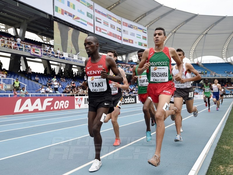 Kumari Taki of Kenya in action during round one of the Boys 1500m on day one of the IAAF World Youth Championships Cali 2015 on July 15, 2015 at the Pascual Guerrero Olympic Stadium in Cali, Colombia. (Photo by Buda Mendes/Getty Images for IAAF)