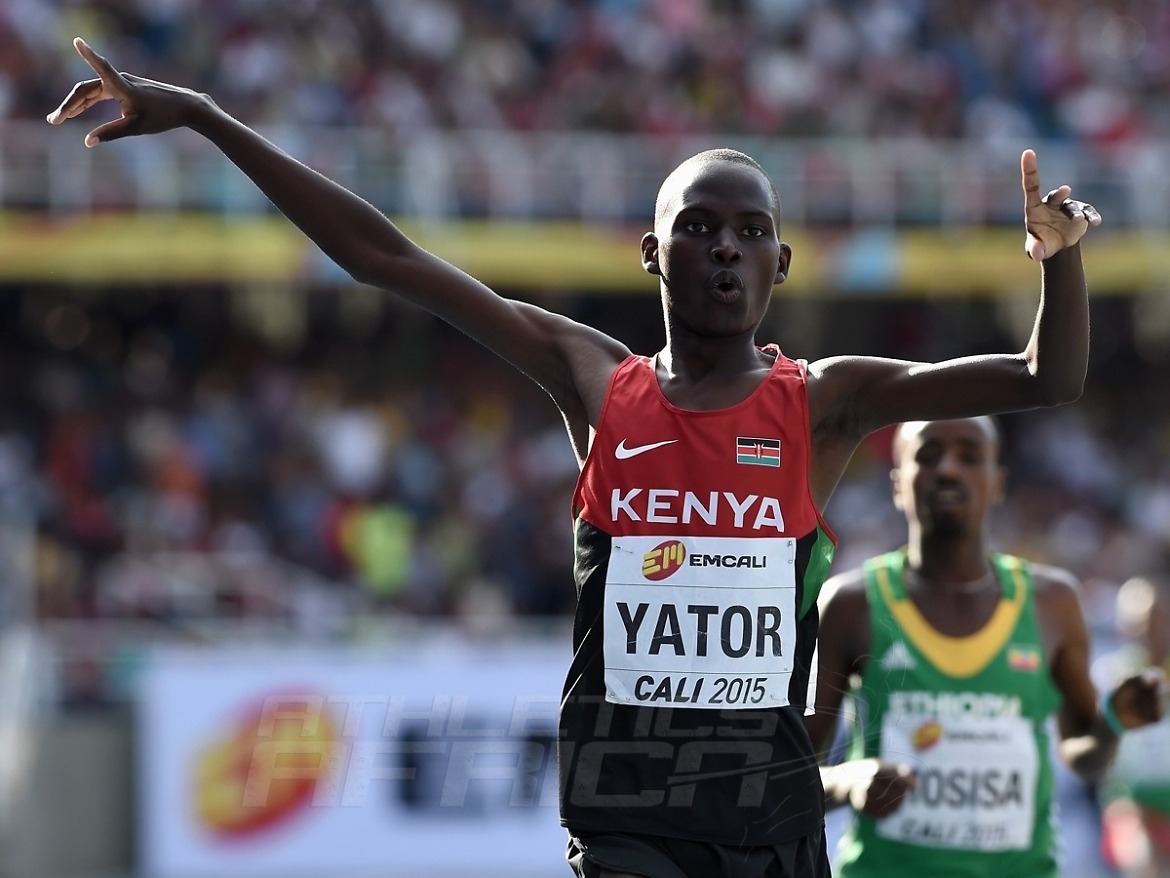 Richard Yator Kimunyan of Kenya in action during the mens 3000m Final on day five of the IAAF World Youth Championships, Cali 2015 on July 19, 2015 in Cali, Colombia. (Photo by Buda Mendes/Getty Images for IAAF)