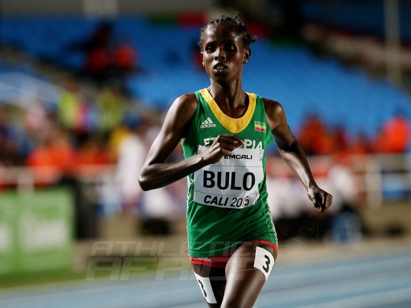 Shuru Bulo of Ethiopia, in action during the Girls 3000 Meters Final on day one of the IAAF World Youth Championships, Cali 2015 on July 15, 2015 at the Pascual Guerrero Olympic Stadium in Cali, Colombia. (Photo by Patrick Smith/Getty Images for IAAF)