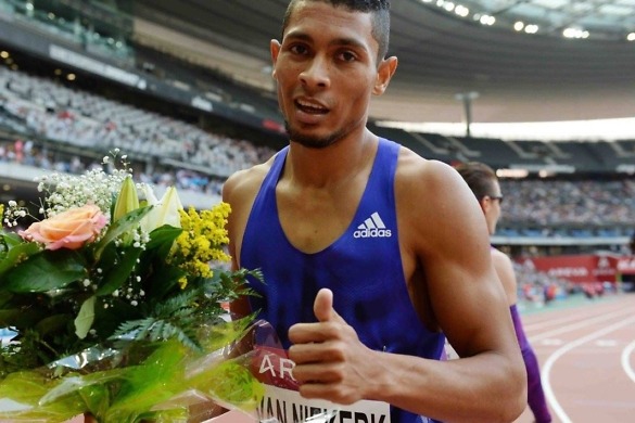 Van Niekerk lands historic sprinting mark in Bloemfontein