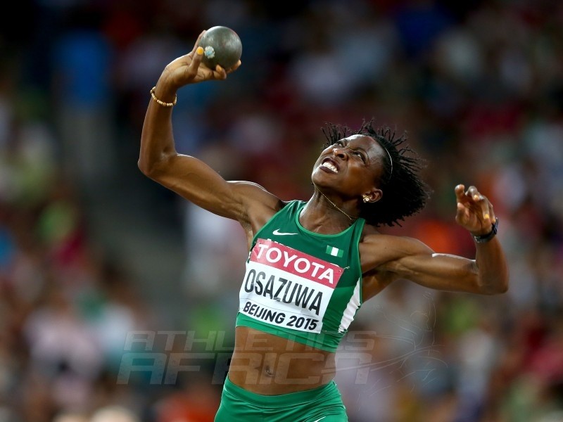 Nigeria's Uhunoma Naomi Osazuwa at IAAF World Championships in Athletics in Beijing, China.
