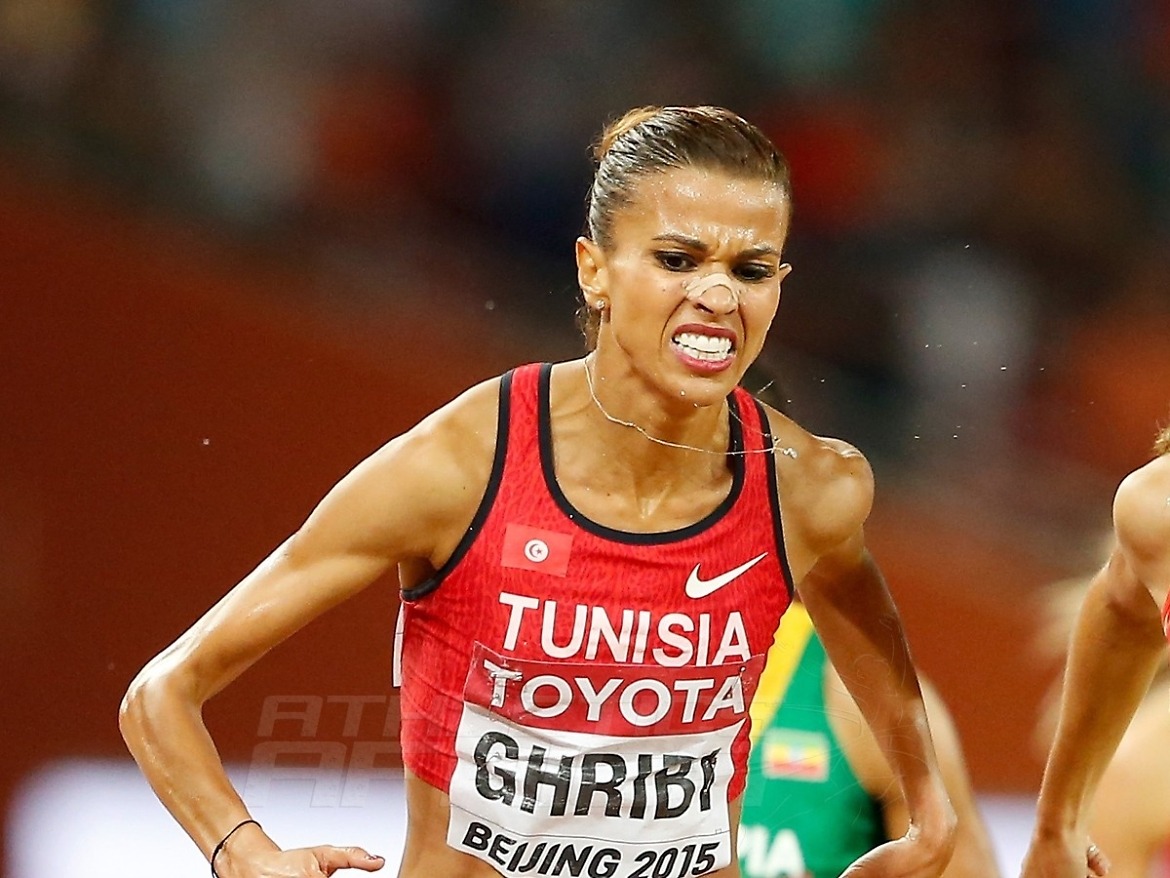 Habiba Ghribi of Tunisia on day 5 at the 2015 IAAF World Championships in Beijing, China / Photo credits: Getty Images for the IAAF