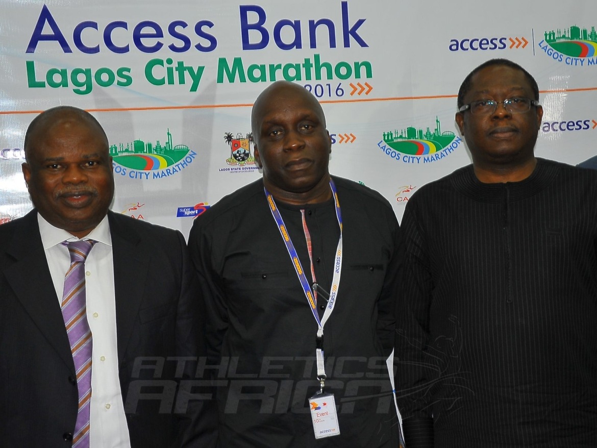 L-R: AFN President Solomon Ogba, Deji Tinubu, and Executive Director Personal Banking of Access Bank, Mr Victor Etuokwu / Photo credit: Tunde Eludini