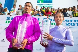 Tsegaye, Abera lead Ethiopian sweep of Dubai Marathon 2016