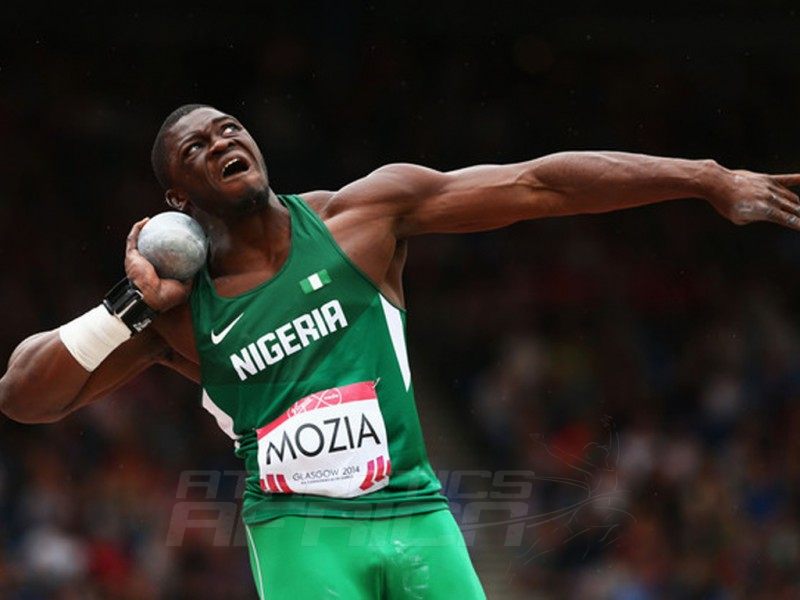 Mozia, a mechanical engineering graduate from Cornell University in New York, holds the Nigerian indoor and outdoor Shot put records / Photo Credit: Reuters