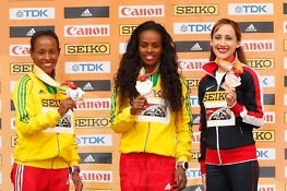 Dibaba and Kejelcha deliver 3000m titles for Ethiopia at Portland 2016