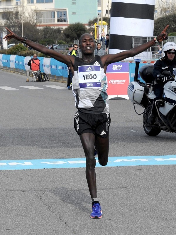 Kenya’s Solomon Kirwa Yego wins at the 42nd edition of the famous Roma-Ostia Half Marathon