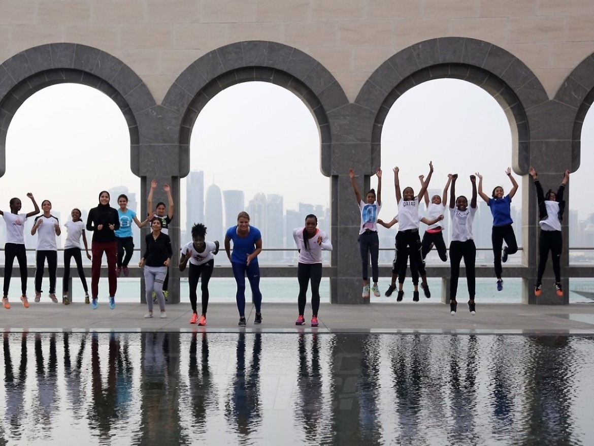 Sprinters at Museum of Islamic Arts in Doha, Photo credit: Angelos Zymaras