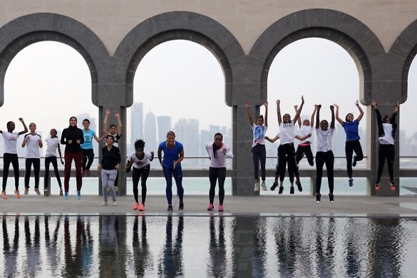 Sprint stars at Doha’s landmark Museum of Islamic Art
