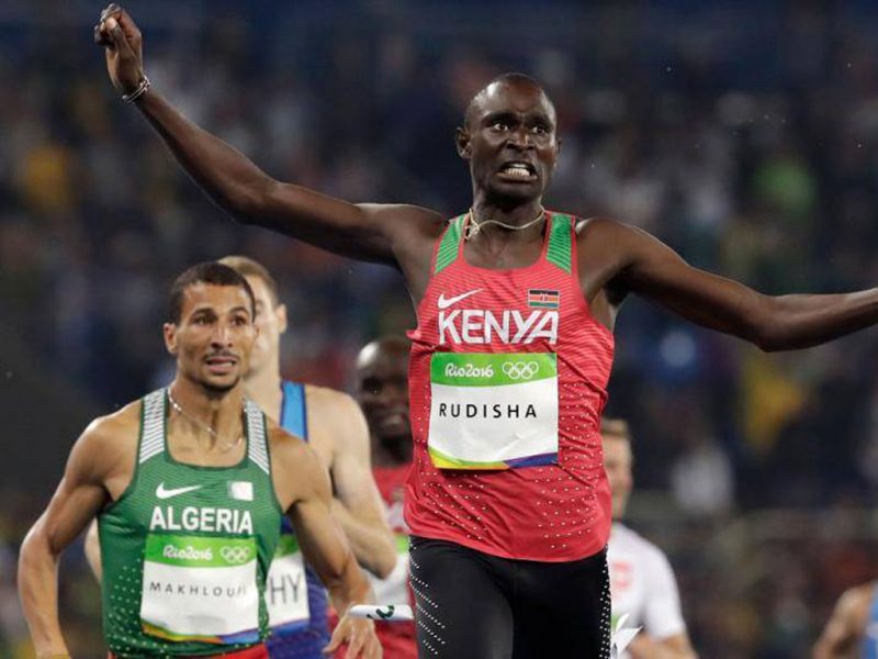 David Rudisha of Kenya won his second 800m Olympic title in a row (Photo credit: Getty Images)