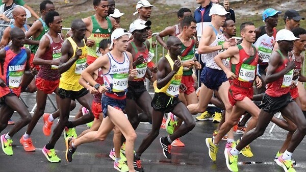 The men's marathon race on the final day of Athletics competition at the Rio 2016 Olympic Games / Photo Credit: Norman Katende