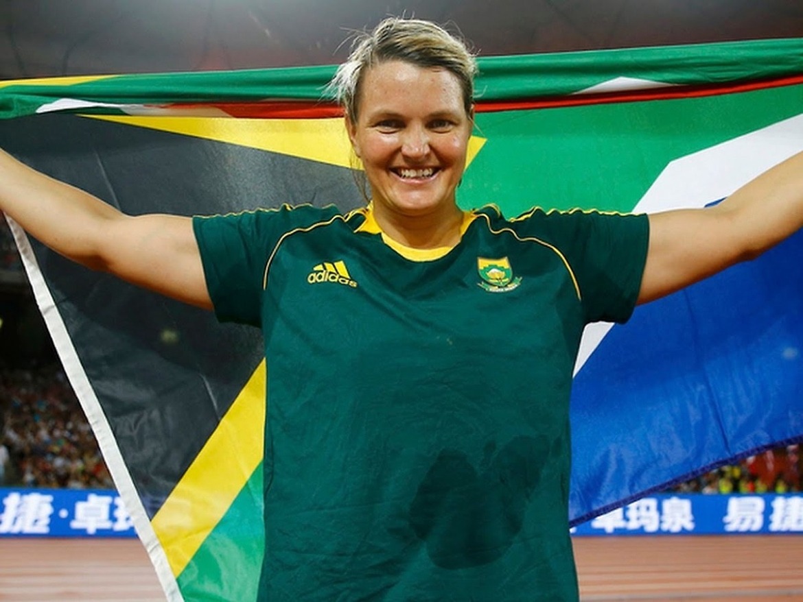 Sunette Viljoen of South Africa won a silver medal in women's Javelin on day 7 at the Rio 2016 Olympics / Photo credit: Roger Sedres