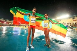 Ethiopian Minsewo snatches 3000m Gold from Kenyans at Nairobi 2017