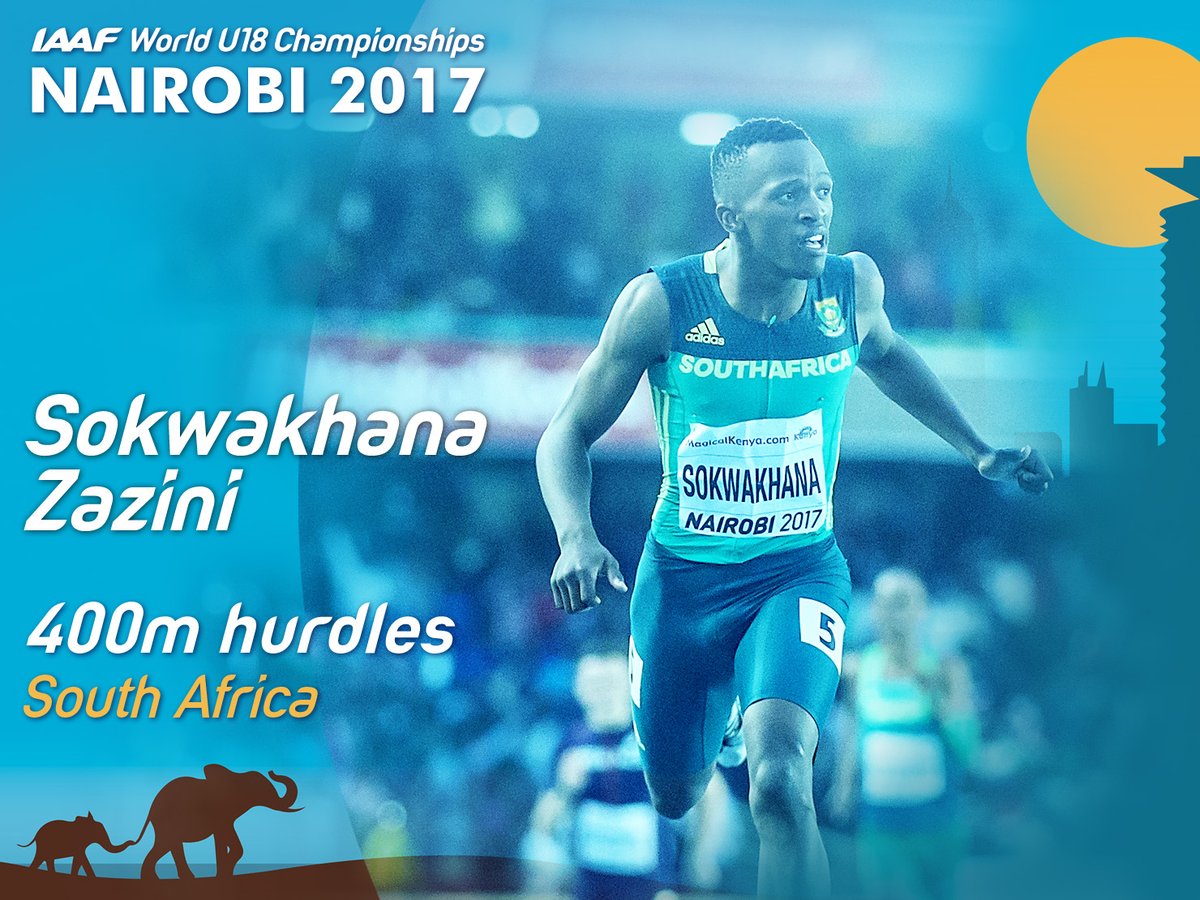 South African Sokwakhana Zazini at Nairobi 2017 / Photo Credit: IAAF