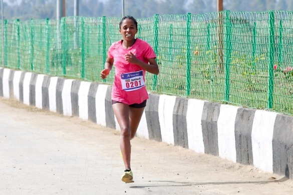 Ethiopian duo win Indian half marathon Sangai Run 2017