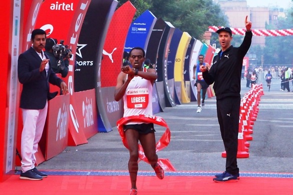 Ethiopia’s Legese and Ayana triumph at 2017 Airtel Delhi Half Marathon