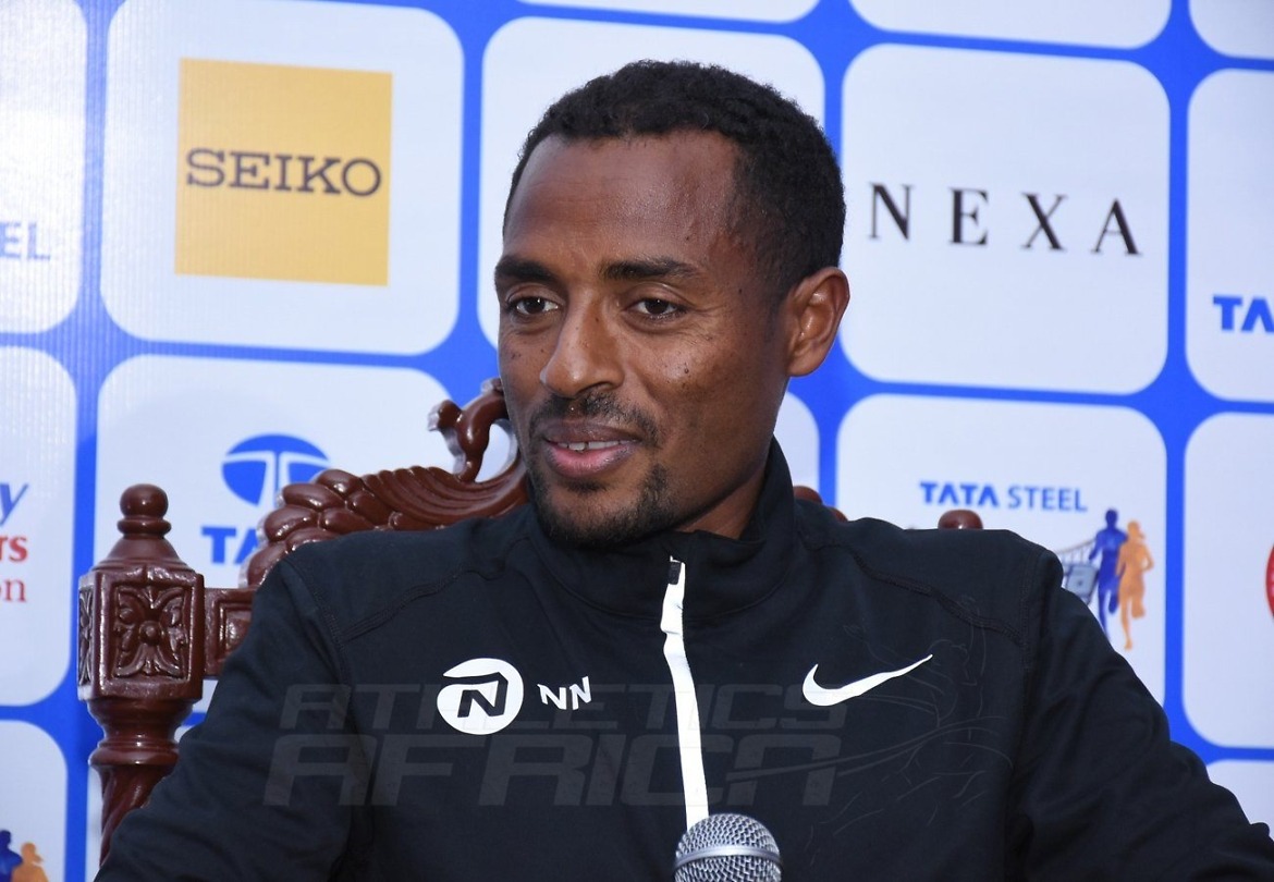 Kenenisa Bekele at the TSK25K press conference / Photo credit: Procam International