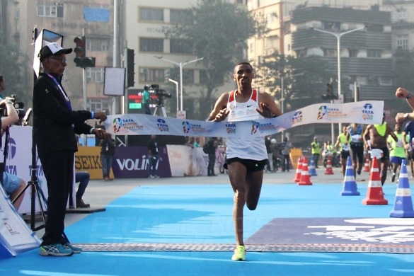 Deksisa and Gobena claim Ethiopian double at Tata Mumbai Marathon 2018