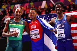 Manyonga settles for silver, breaks African record in Birmingham – IAAF World Indoors